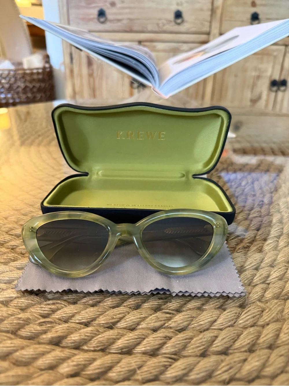 KREWE Sasha sunglasses green